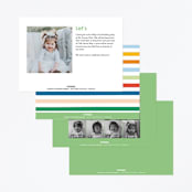 "These Babes" - Children's Birthday Party Invitations in Mint by Baumbirdy - Back of Card Options