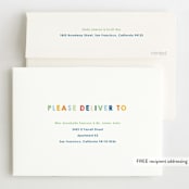 "These Babes" - Children's Birthday Party Invitations in Mint by Baumbirdy - FREE Recipient Addressing