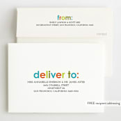 "Colorful One" - Children's Birthday Party Invitations in Teal by Denise Malacrea - FREE Recipient Addressing