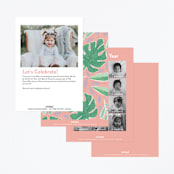 "Jungle Animal Sketchbook" - Children's Birthday Party Invitations in Canary by Alethea and Ruth - Back of Card Options