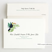 "Jungle Animal Sketchbook" - Children's Birthday Party Invitations in Canary by Alethea and Ruth - FREE Recipient Addressing