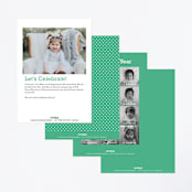 "Number One Bug" - Children's Birthday Party Invitations in Jade by Eve Schultz - Back of Card Options