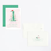 "Number One Bug" - Children's Birthday Party Invitations in Jade by Eve Schultz - Assembled