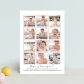 "Year in My Life" - Children's Birthday Party Invitations in Cotton by Robin Ott - Front