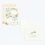 "Daisy Chains" - Children's Birthday Party Invitations in Olive Tree by Sarah Knight - Assembled