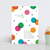 "Colorful Confetti" - Children's Birthday Party Invitations in Funfetti by Robert and Stella - Front