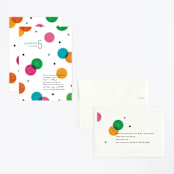 "Colorful Confetti" - Children's Birthday Party Invitations in Funfetti by Robert and Stella - Assembled
