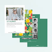 "Colorful Cactus Party" - Children's Birthday Party Invitations in Grass by Shannon Chen of Four Wet Feet Studio - Back of Card Options