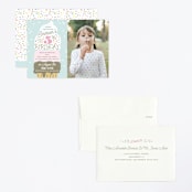 "Ice Cream Cone" - Children's Birthday Party Invitations in Frozen by Alethea and Ruth - Assembled