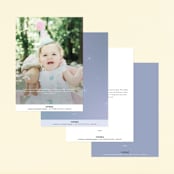 "Disney's Elsa the Snow Queen" - Children's Birthday Party Invitations in Frost by Lori Wemple - Back of Card Options