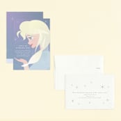 "Disney's Elsa the Snow Queen" - Children's Birthday Party Invitations in Frost by Lori Wemple - Assembled
