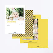 "party zone" - Children's Birthday Party Invitations in Kraft by Annie Holmquist - Back of Card Options
