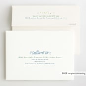 "Cupcake Topper" - Children's Birthday Party Invitations in Turquoise by Alethea and Ruth - FREE Recipient Addressing