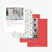 "Little Love Bug" - Children's Birthday Party Invitations in Ladybug by Gia Graham - Back of Card Options