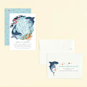 "Ride the Tide" - Children's Birthday Party Invitations in Pool by Joanna Griffin - Assembled