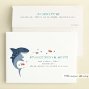 "Ride the Tide" - Children's Birthday Party Invitations in Pool by Joanna Griffin - FREE Recipient Addressing