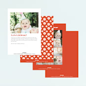 "Let's get groovy" - Children's Birthday Party Invitations in Rose by Hudson meet Rose - Back of Card Options