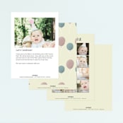 "Animals" - Children's Birthday Party Invitations in Toffee by Remioni - Back of Card Options