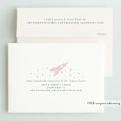 "Little Retro Astronaut" - Children's Birthday Party Invitations in Mint by Maria Alou - FREE Recipient Addressing