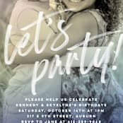 "Rainbow Photo" - Children's Birthday Party Invitations in Sherbet by Jessie Steury - Detail