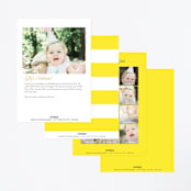 "Pool Party" - Children's Birthday Party Invitations in Pineapple by Erica Krystek - Back of Card Options