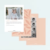 "Night Flight" - Children's Birthday Party Invitations in Blush by Morgan Kendall - Back of Card Options