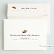 "Night Flight" - Children's Birthday Party Invitations in Blush by Morgan Kendall - FREE Recipient Addressing