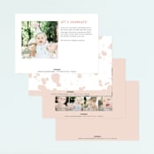 "One is Fun" - Children's Birthday Party Invitations in Marshmellow by Creo Study - Back of Card Options