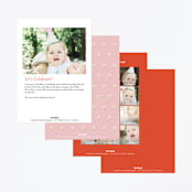"sleeping beauty" - Children's Birthday Party Invitations in Melon by Lori Wemple - Back of Card Options