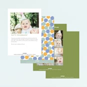 "Jungle Hang outs" - Children's Birthday Party Invitations in Jungle Leaf by Sarah Knight - Back of Card Options