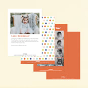 "Party Party" - Children's Birthday Party Invitations in Gumdrops by Jessie Steury - Back of Card Options
