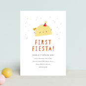 "1st Fiesta" - Children's Birthday Party Invitations in Spicy by Itsy Belle Studio - Front