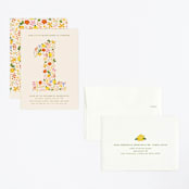 "little wildflower" - Children's Birthday Party Invitations in Vibrant by Ellen Schlegelmilch - Assembled