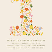 "little wildflower" - Children's Birthday Party Invitations in Vibrant by Ellen Schlegelmilch - Detail