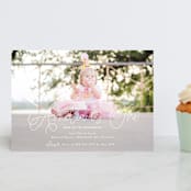 "Whimsical" - Children's Birthday Party Invitations in Icing by Emily Betts - Front