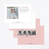"Whimsical" - Children's Birthday Party Invitations in Icing by Emily Betts - Back of Card Options