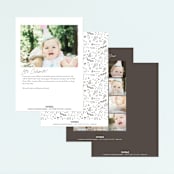 "pencil sketch" - Children's Birthday Party Invitations in Autumn by Anastasia Makarova - Back of Card Options