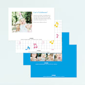 "Hip Hop Hooray" - Children's Birthday Party Invitations in Candy by Baumbirdy - Back of Card Options