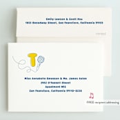 "Hip Hop Hooray" - Children's Birthday Party Invitations in Candy by Baumbirdy - FREE Recipient Addressing