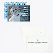 "This Kid" - Children's Birthday Party Invitations in Ocean by Corinne Malesic - Assembled