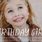 "birthday doodle" - Children's Birthday Party Invitations in Icing by Ashley Rosenbaum - Detail