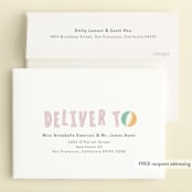 "Bobbing Beachball" - Children's Birthday Party Invitations in Cotton Candy by Beth Murphy - FREE Recipient Addressing
