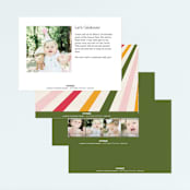 "Color Burst" - Children's Birthday Party Invitations in Gumdrop by Iveta Angelova - Back of Card Options