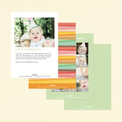 "Little Rainbow" - Children's Birthday Party Invitations in Rainbow by fatfatin - Back of Card Options