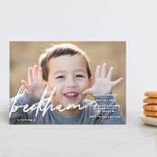 "usual" - Children's Birthday Party Invitations in Snow by Jd Ptlo - Front