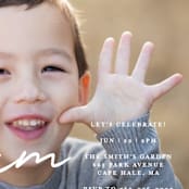 "usual" - Children's Birthday Party Invitations in Snow by Jd Ptlo - Detail