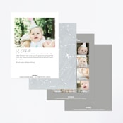 "Roll on Over" - Children's Birthday Party Invitations in Cupcake by Shiny Penny Studio - Back of Card Options