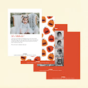 "Eat, Drink, and be Scary" - Children's Birthday Party Invitations in Vanilla Spice by Rebecca Smith - Back of Card Options