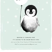 "ONEderland" - Children's Birthday Party Invitations in Mint by Vivian Yiwing - Detail