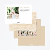 "The Birthday Express" - Children's Birthday Party Invitations in Sunset by Shiny Penny Studio - Back of Card Options